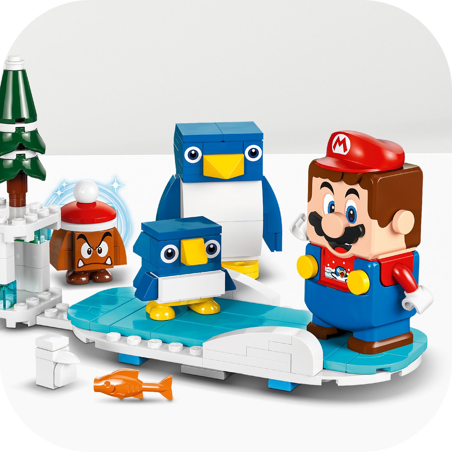 Конструктор LEGO Super Mario Снежное приключение семьи Penguin дополнительный набор 228 детали (71430) - фото 6