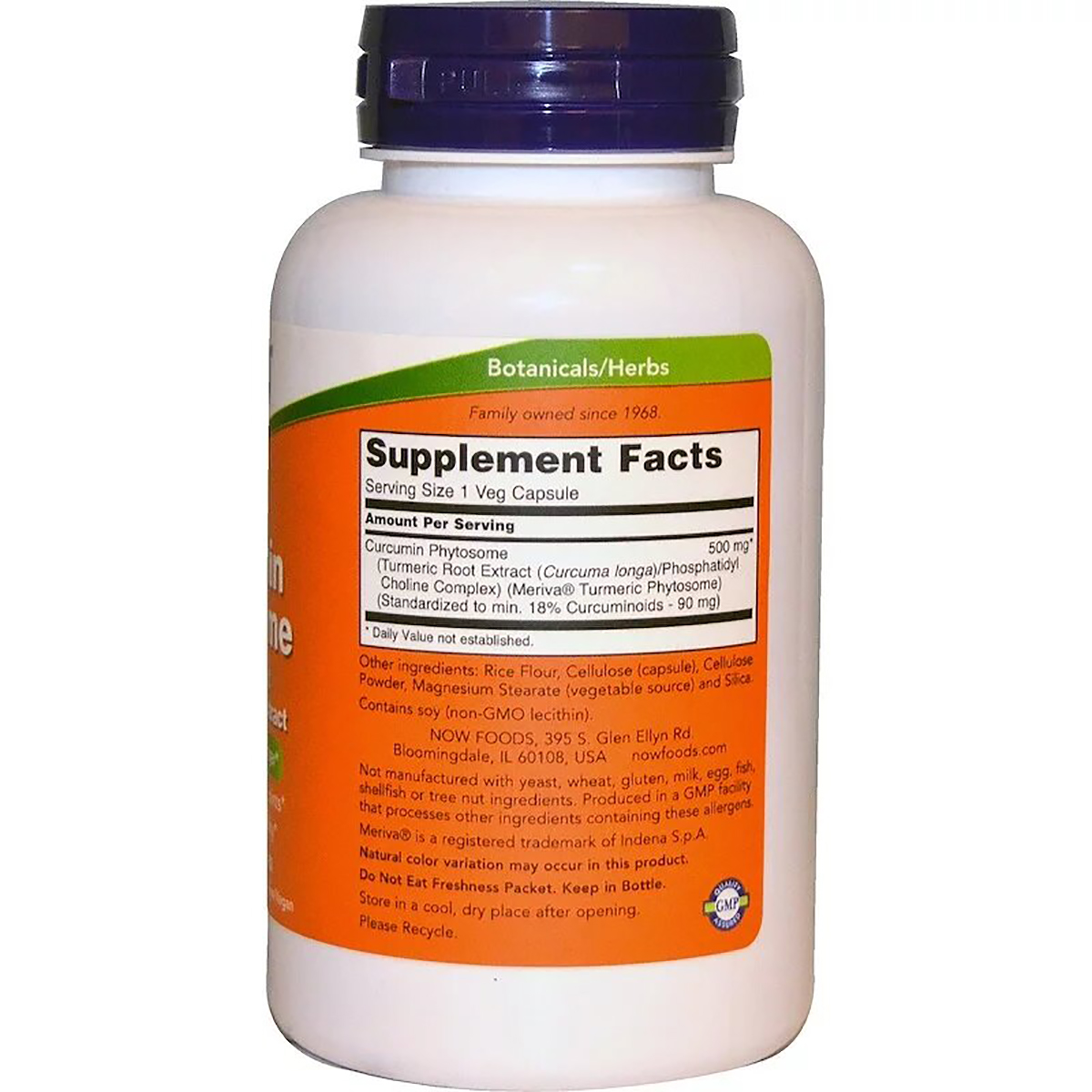 Фітосома куркумина Now Foods Curcumin Phytosome 60 рослинних капсул - фото 2