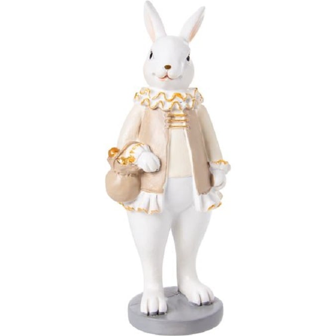 Фигурка декоративная Lefard Кролик с корзиной, 5,5x5,5x15 см (192-237) - фото 1
