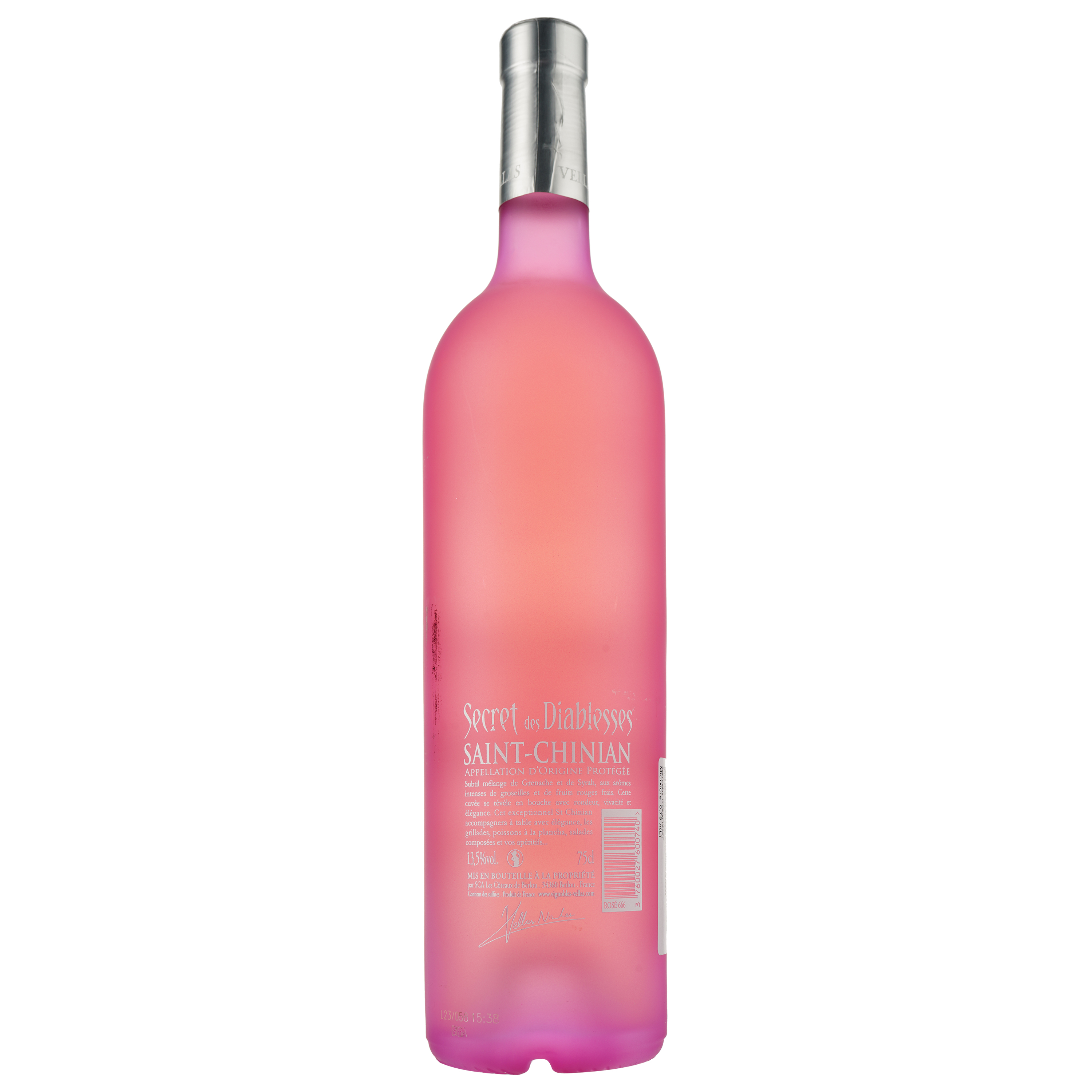 Вино Secret Des Diablesses Rose AOP Saint Chinian, рожеве, сухе, 0.75 л - фото 2