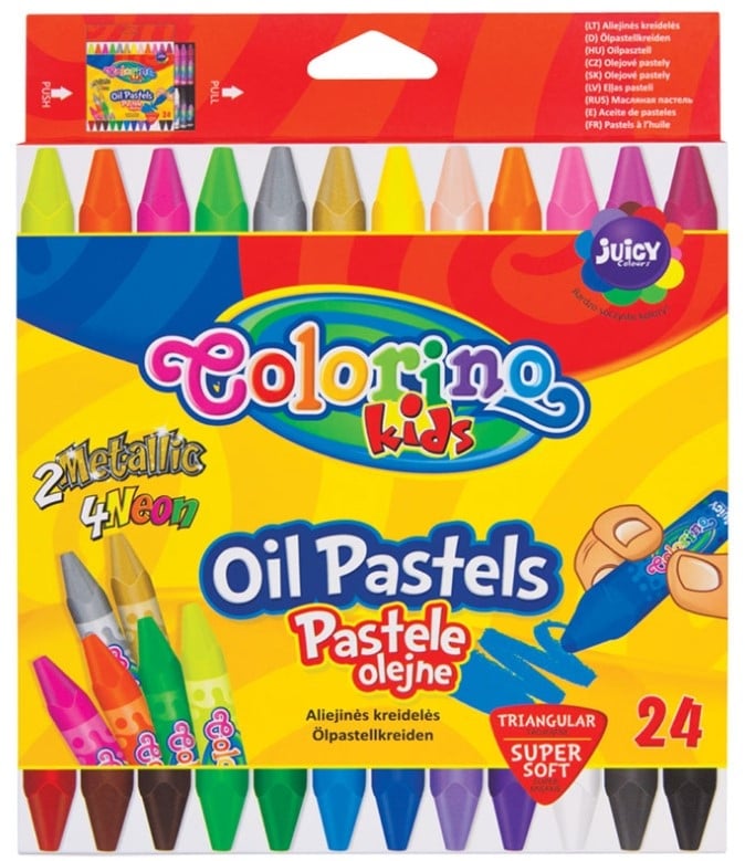 Олівці пастельні Colorino, на масляній основі, 24 кольори, 24 шт. (36085PTR) - фото 1