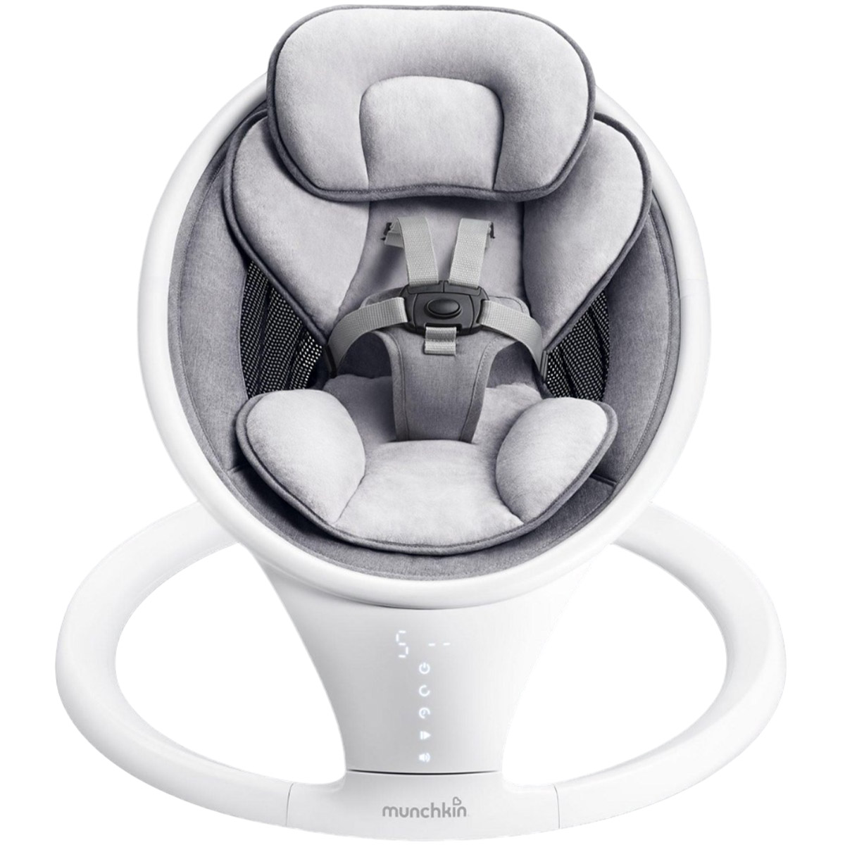 Убаюкивающий центр Munchkin Baby Swing с функцией Bluetooth серый (9029001) - фото 1