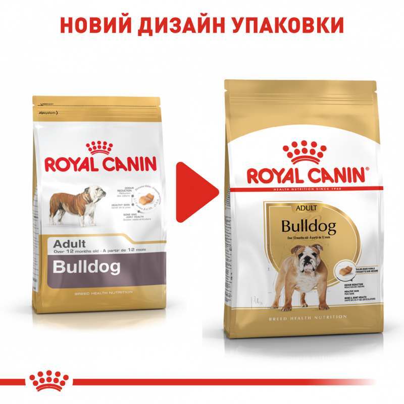 Сухий корм для дорослих собак породи Бульдог Royal Canin Bulldog Adult 12 кг (2590120) - фото 2