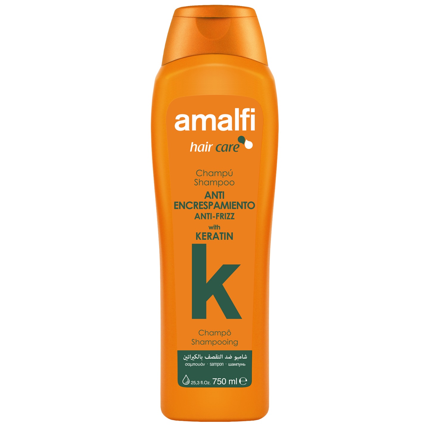 Шампунь Amalfi Keratin Anti-Frizz, для кучерявого волосся, 750 мл (782258) - фото 1