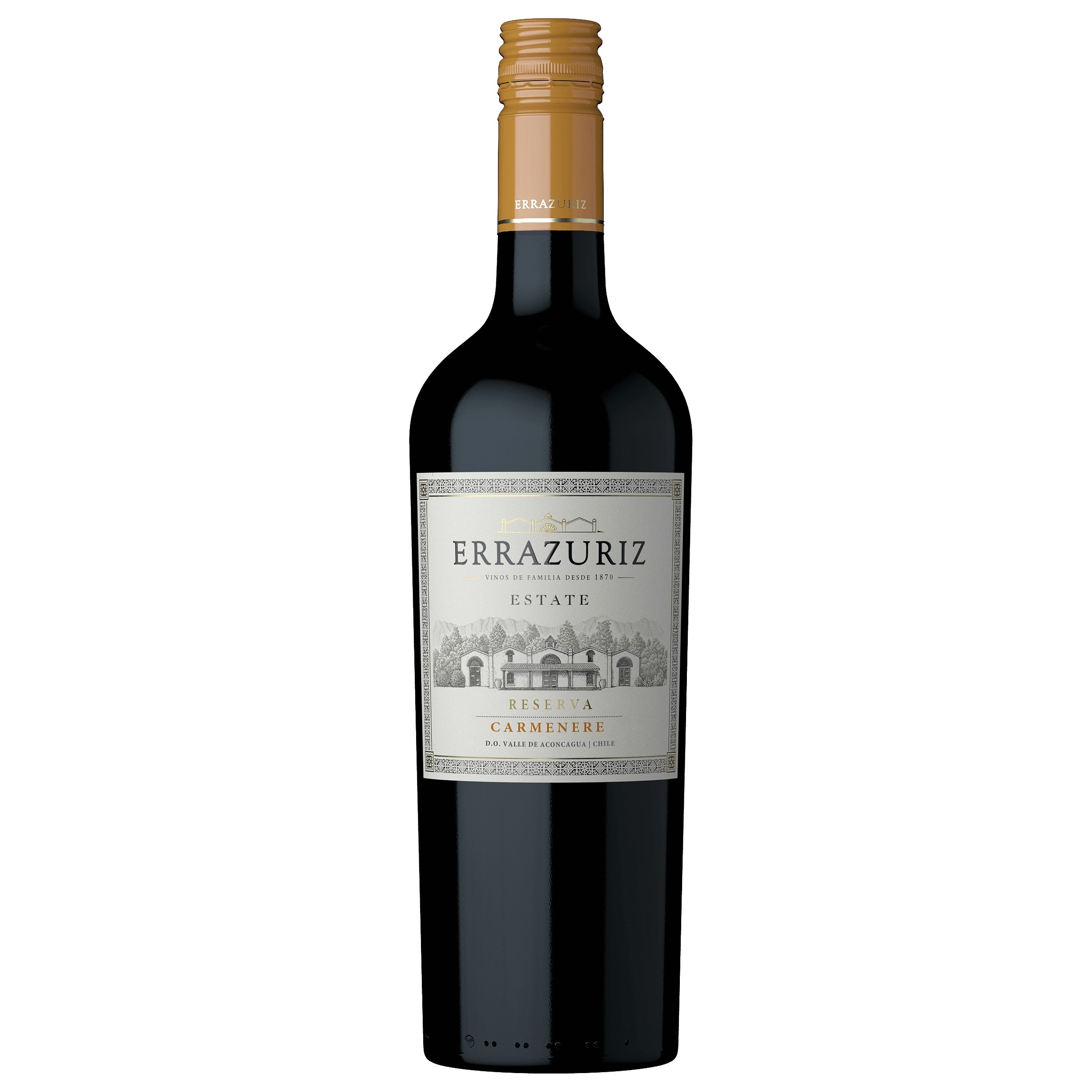 Вино Errazuriz Estate Carmenere, красное, сухое, 13,5%, 0,75 л - фото 1