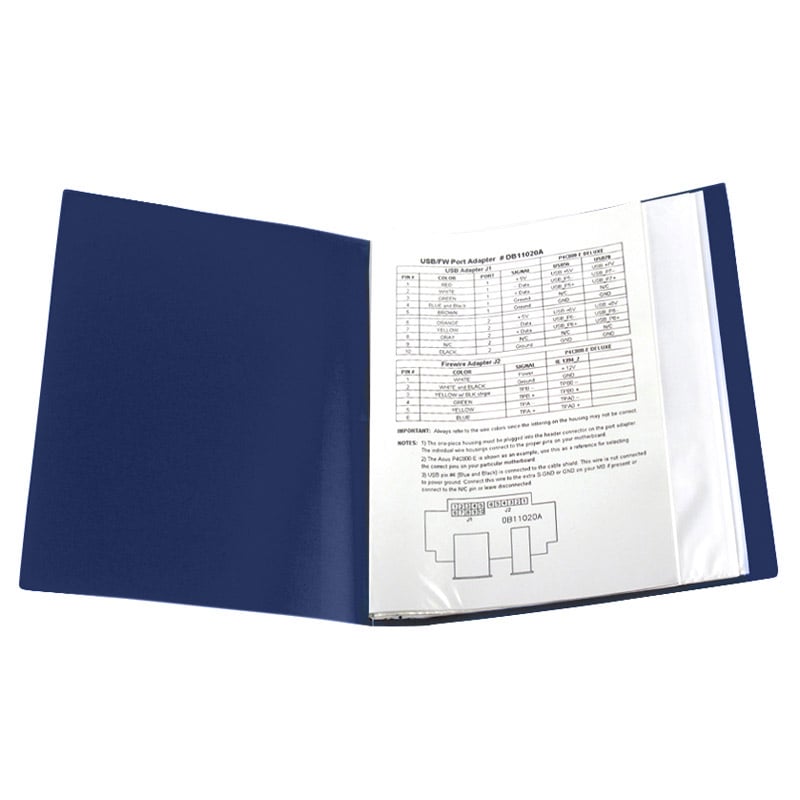 Дисплей-книга Axent А4 30 файлов синяя (1030-02-A) - фото 3