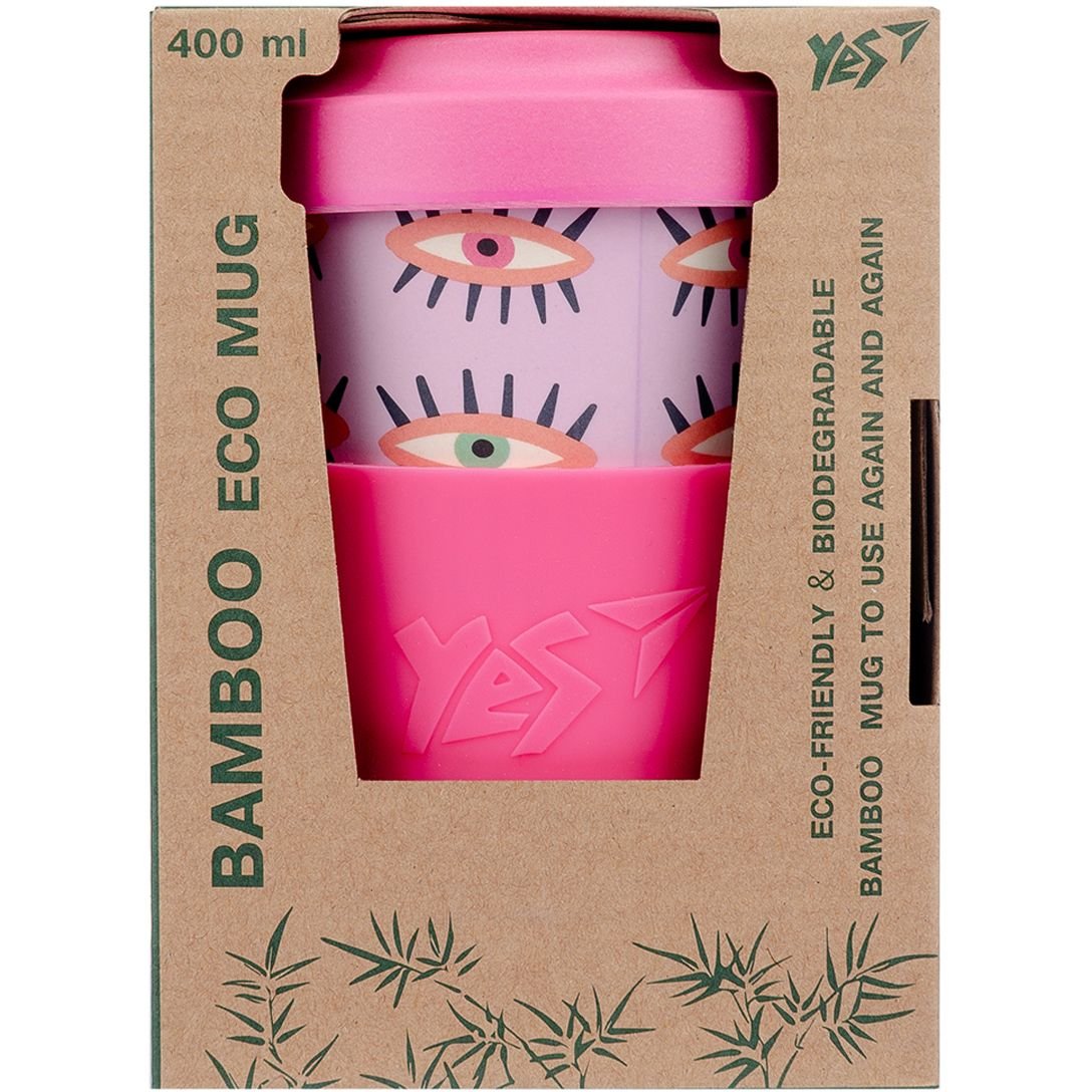 Склянка Yes Donna, бамбукова, 400 мл, бамбукова, рожева (707306) - фото 3