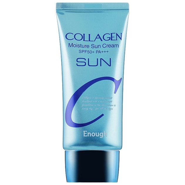 Солнцезащитный крем с коллагеном Enough Collagen Moisture Sun Cream SPF50+ PA++++, 50 мл - фото 2
