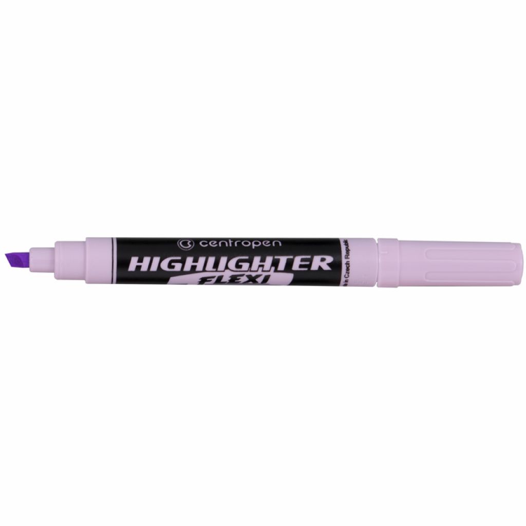 Маркер текстовый Centropen Highlighter Flexi Soft клиновидный 1-5 мм пастельно-лиловый (8542/931) - фото 1