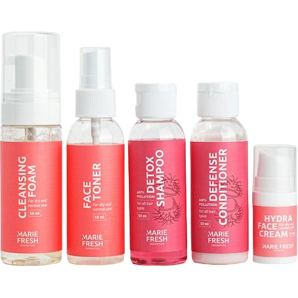 Дорожный набор Marie Fresh Cosmetics Travel Set для сухой и нормальной кожи 5 шт. - фото 1