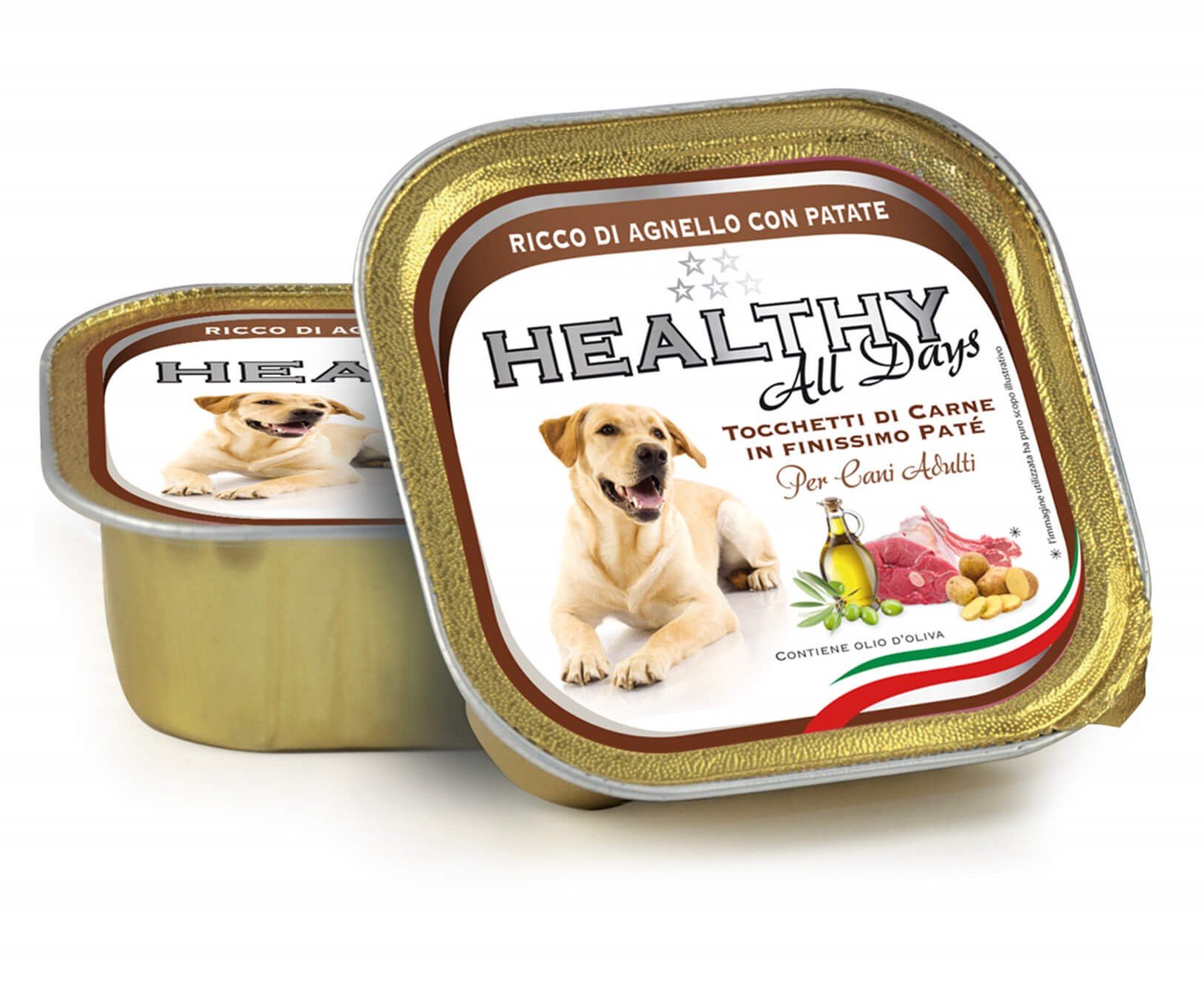 Вологий корм для собак Healthy All Days, з ягням і картоплею, 150 г - фото 1