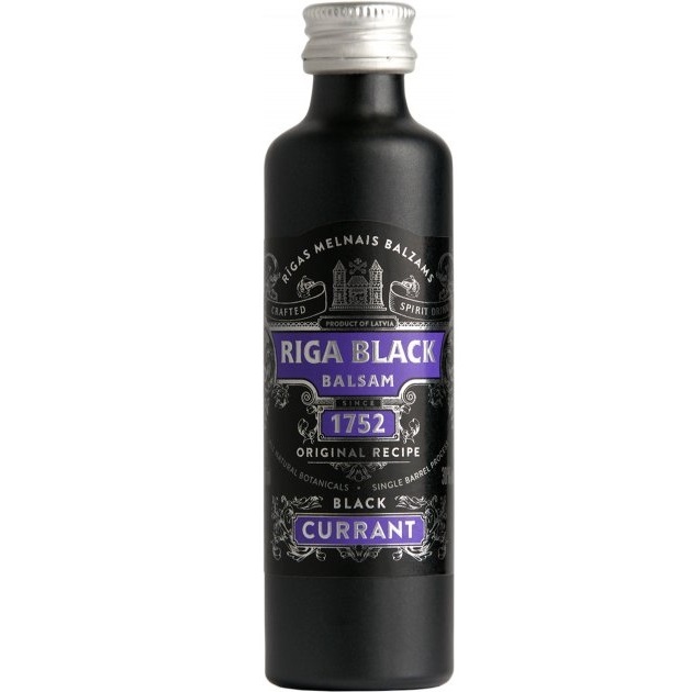 Бальзам Riga Black Balsam Чорна смородина, 30%, 0,04 л - фото 1
