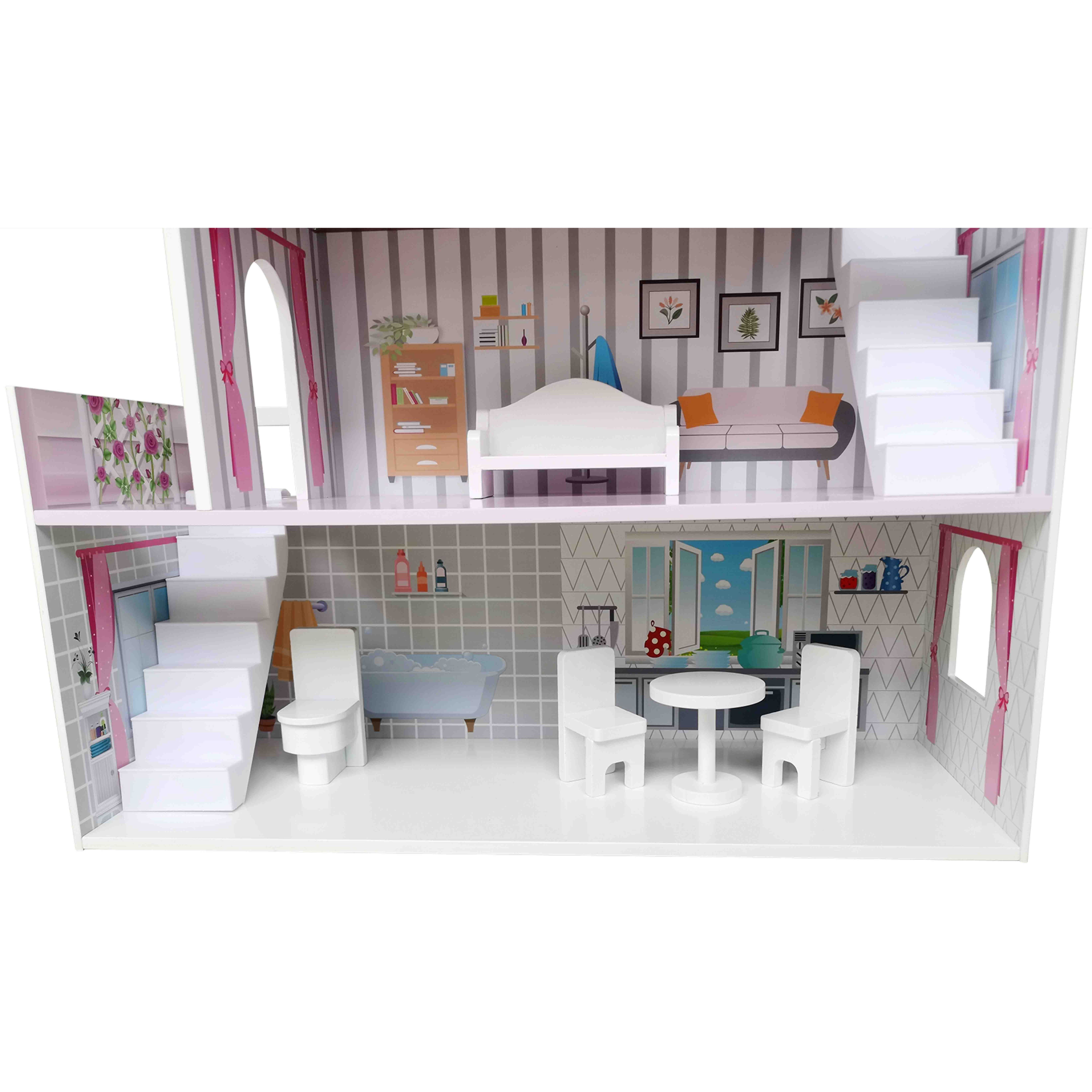 Іграшковий будиночок дерев'яний FreeON рожевий (47290) - фото 11