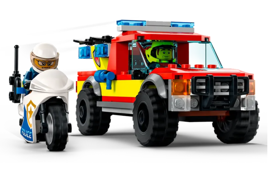 Конструктор LEGO City Пожежна бригада та поліцейська погоня, 295 деталей (60319) - фото 7
