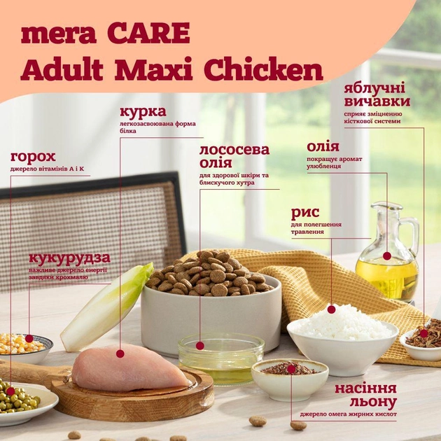 Сухий корм для собак Mera Care Adult Maxi Chicken з куркою 10 кг - фото 4