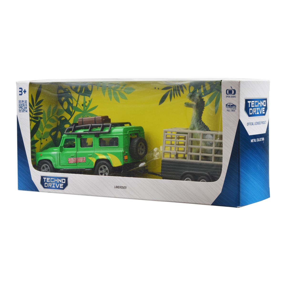 Ігровий набір TechnoDrive Land Rover з причепом та динозавром (520178.270) - фото 10