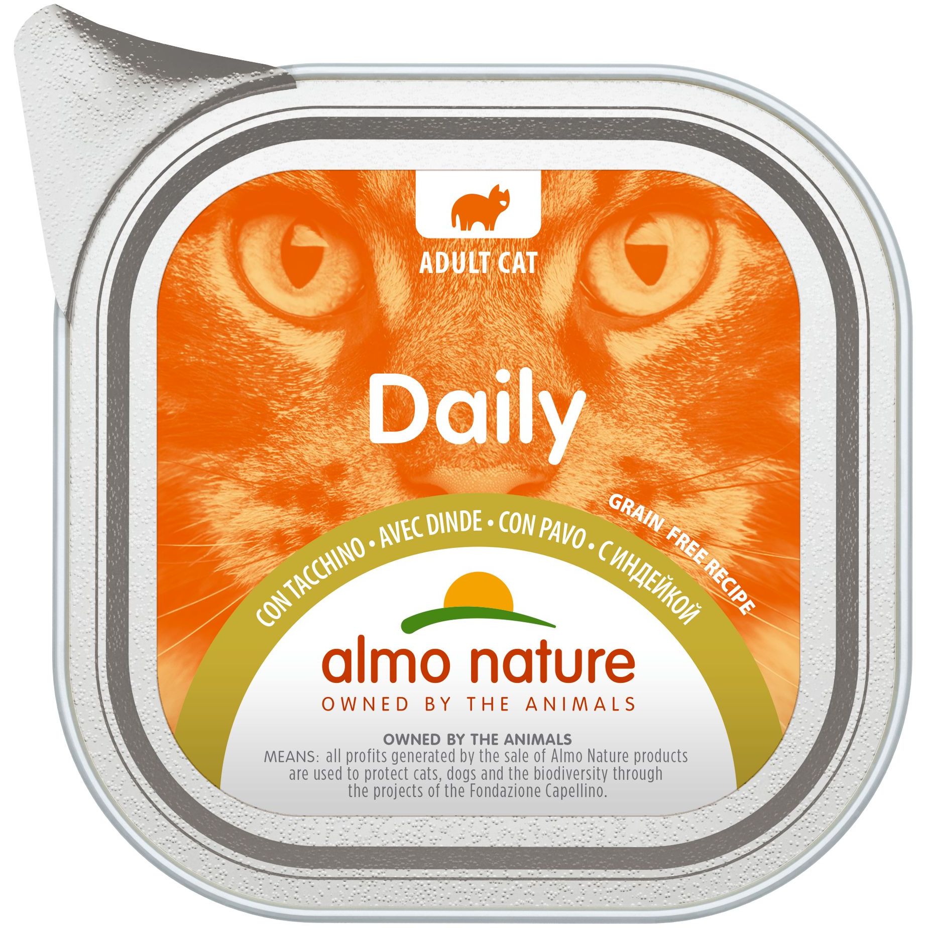 Влажный корм для кошек Almo Nature Daily Cat индейка 100 г - фото 1