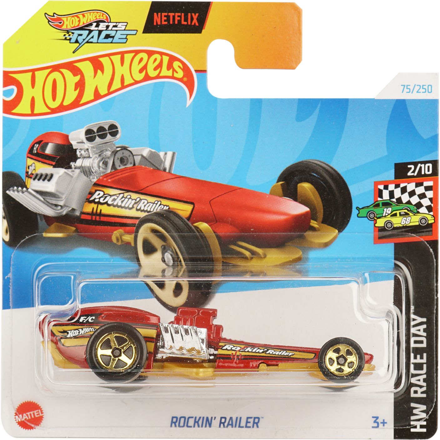 Базовая машинка Hot Wheels HW Race Day Rockin Railer красная (5785) - фото 1