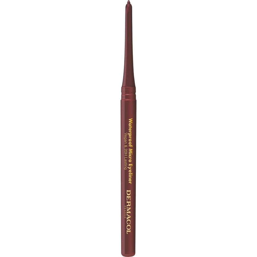 Автоматический водостойкий карандаш для глаз Dermacol Waterproof Micro Eyeliner, №2, коричневый - фото 2