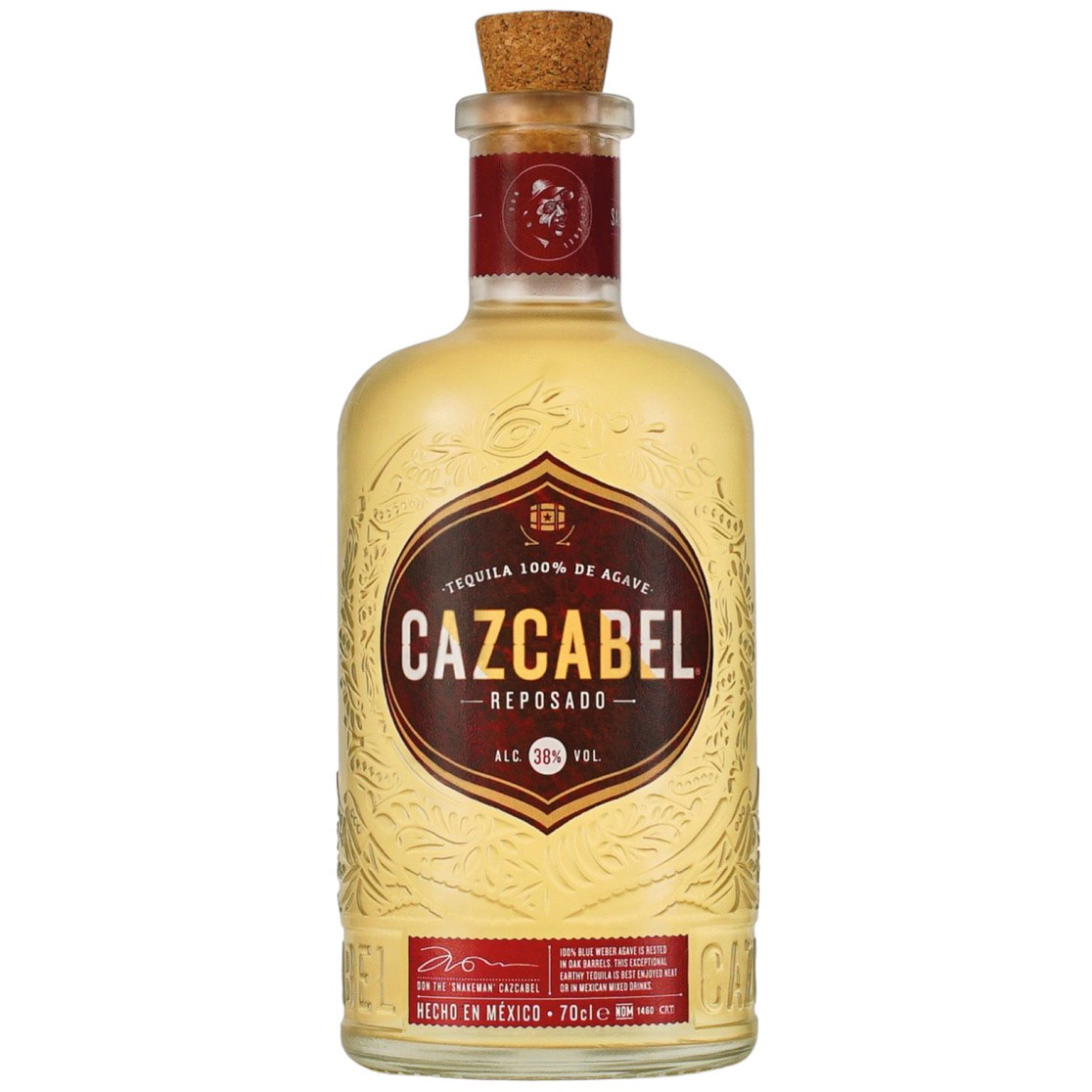 Текіла Cazcabel Reposado 38% 0.7 л - фото 1