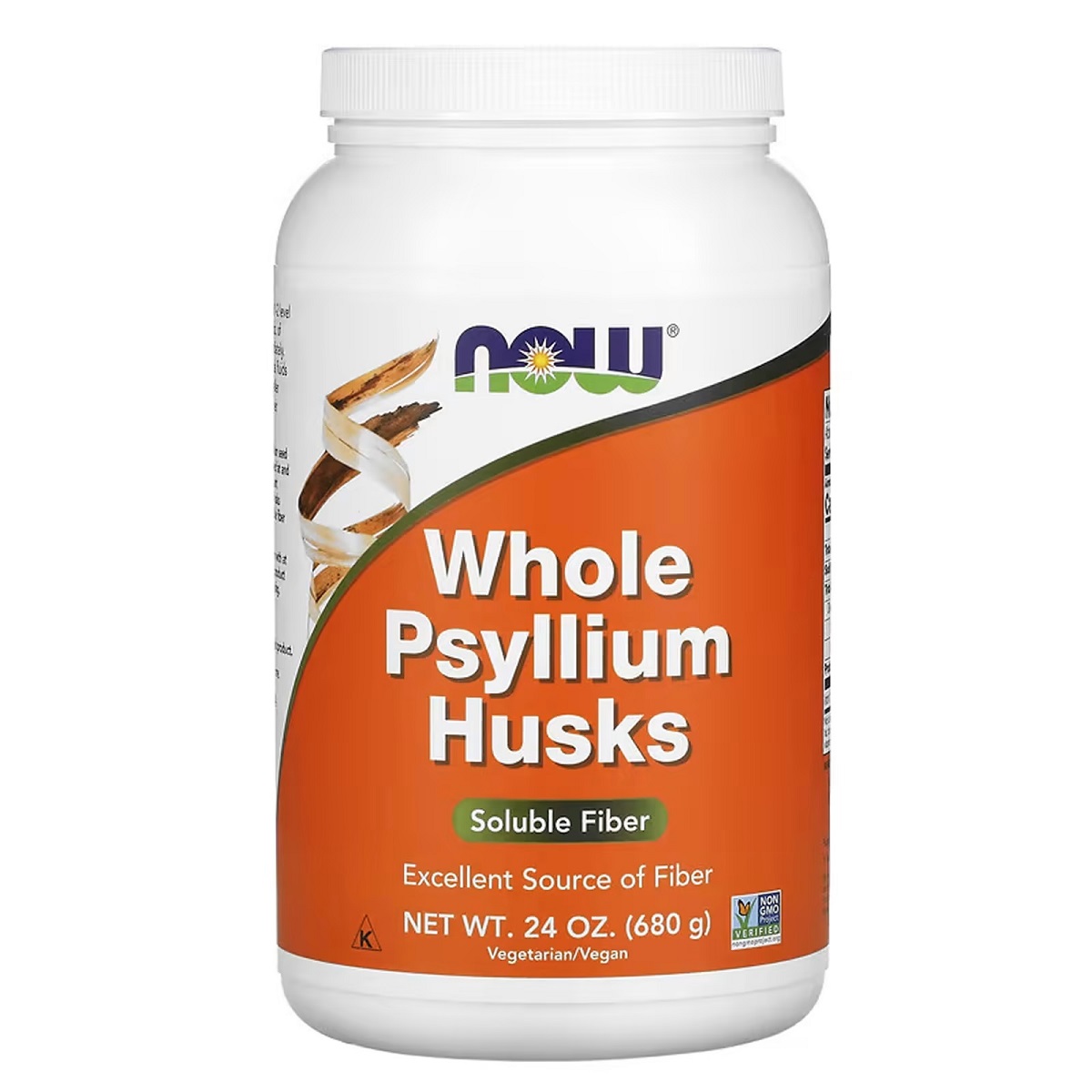 Цілісне лушпиння подорожника Now Foods Whole Psyllium Husk 680 г - фото 1