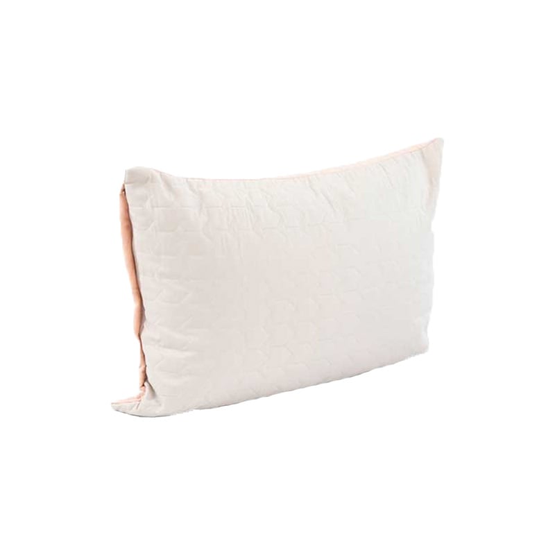 Чохол на подушку Руно Almond на блискавці, стьобаний мікрофайбер+велюр, 50х70 см, бежевий (382.55_Almond) - фото 3