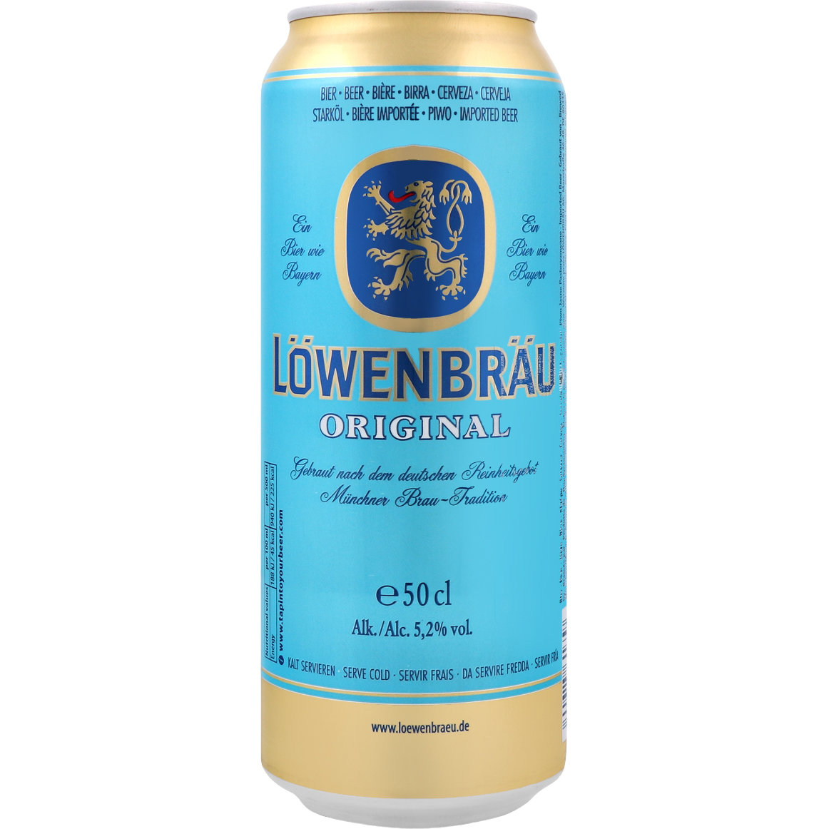 Пиво Lowenbrau Original, светлое, 5,2%, ж/б, 0,5 л (639837) - фото 1