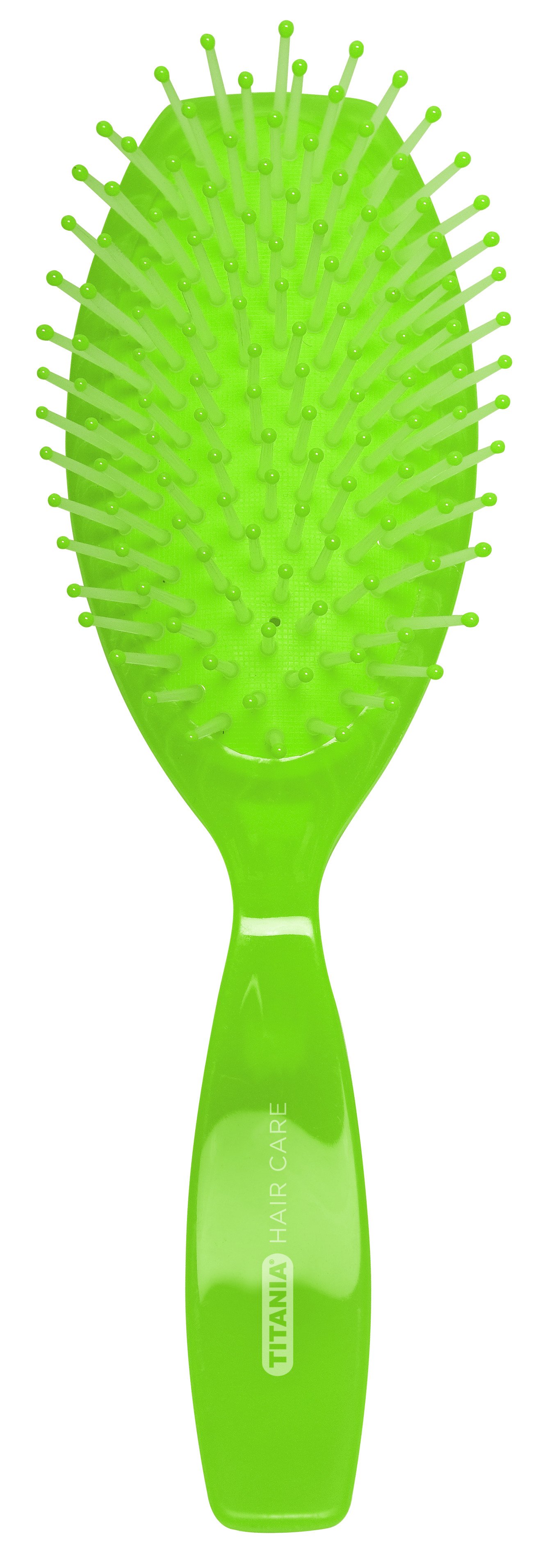 Щетка для волос Titania массажная, 10 рядов, зеленый (1827 зел) - фото 1