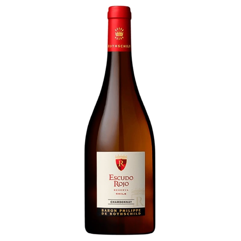 Вино Escudo Rojo Reserva Chardonnay, біле, сухе, 14%, 0,75 л - фото 1