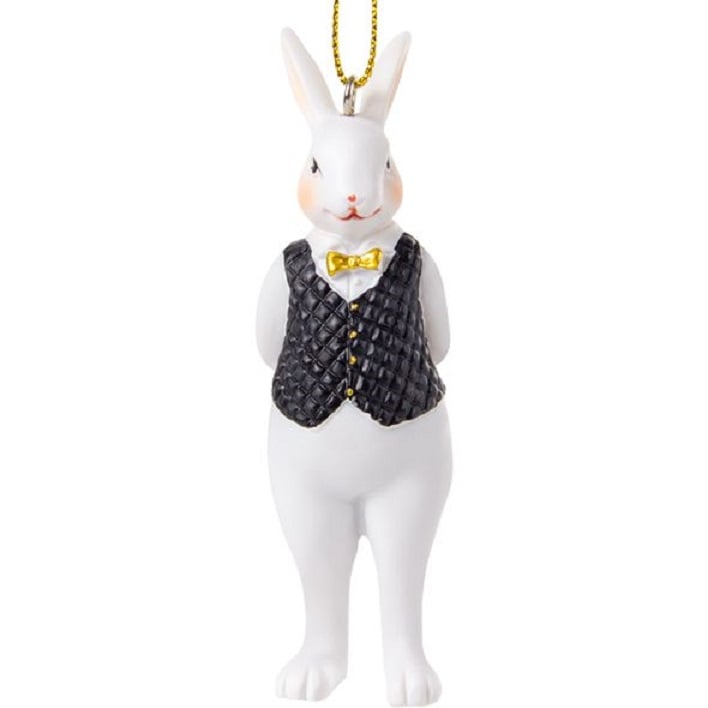 Фігурка декоративна Lefard Кролик у фраку, 10 см (192-272) - фото 1