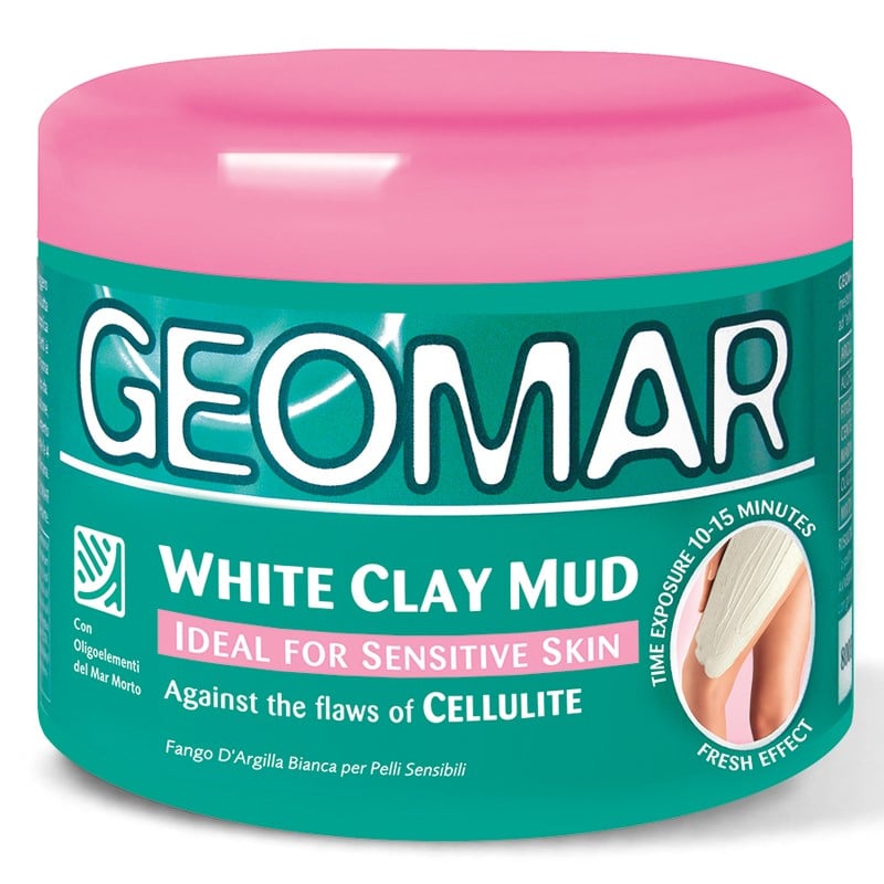 Засіб грязьовий антицелюлітний Geomar Body з білою глиною для чутливої шкіри, 650 мл (24572) - фото 1