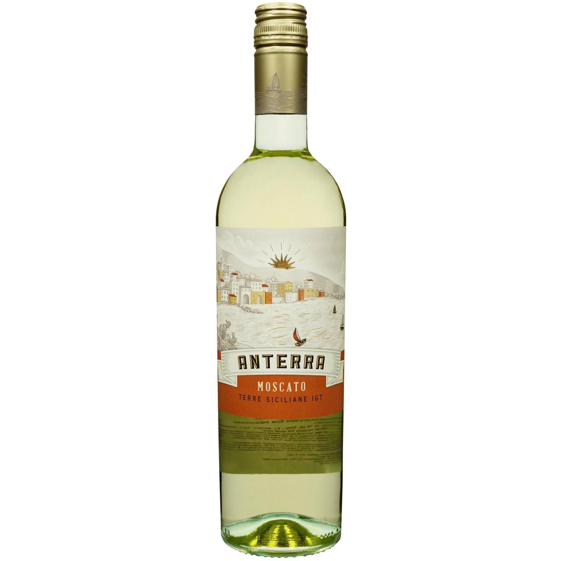 Вино Anterra Moscato Terre Siciliane IGT біле напівсолодке 0.75 л - фото 1