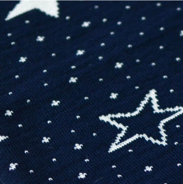 Детский плед Прованс Stars, 100х80 см, синий с белым (12073) - фото 3