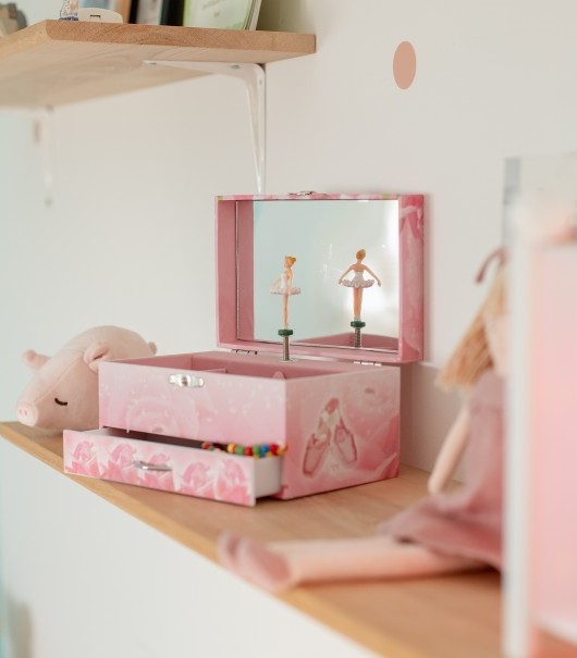 Музыкальная шкатулка люминесцентная Trousselier Балерина, розовый (S50974) - фото 4