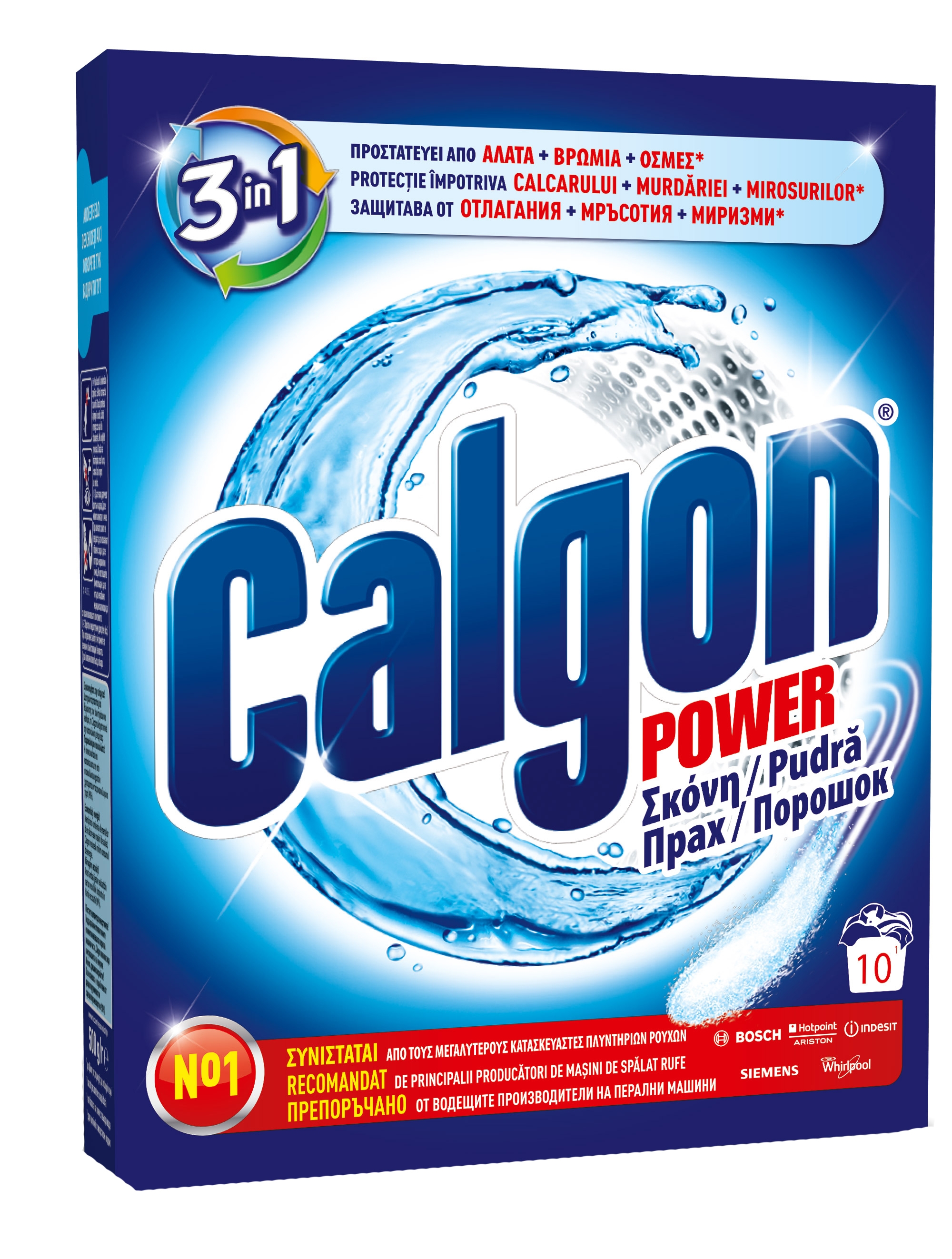 Засіб для пом'якшення води та запобігання утворення накипу в пральних машинах Calgon 3 в 1, 500 г - фото 1
