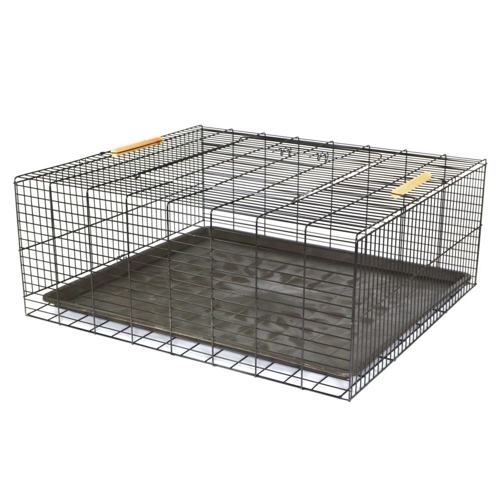 Клітка для транспортування котів та собак Лорі Кіт Пес, 80х71х32 см, із пластиковим піддоном (К127) - фото 1
