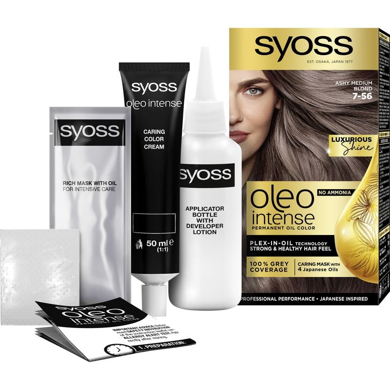 Стойкая краска для волос Syoss Oleo Intense 7-56, Холодный Русый, 115 мл - фото 3