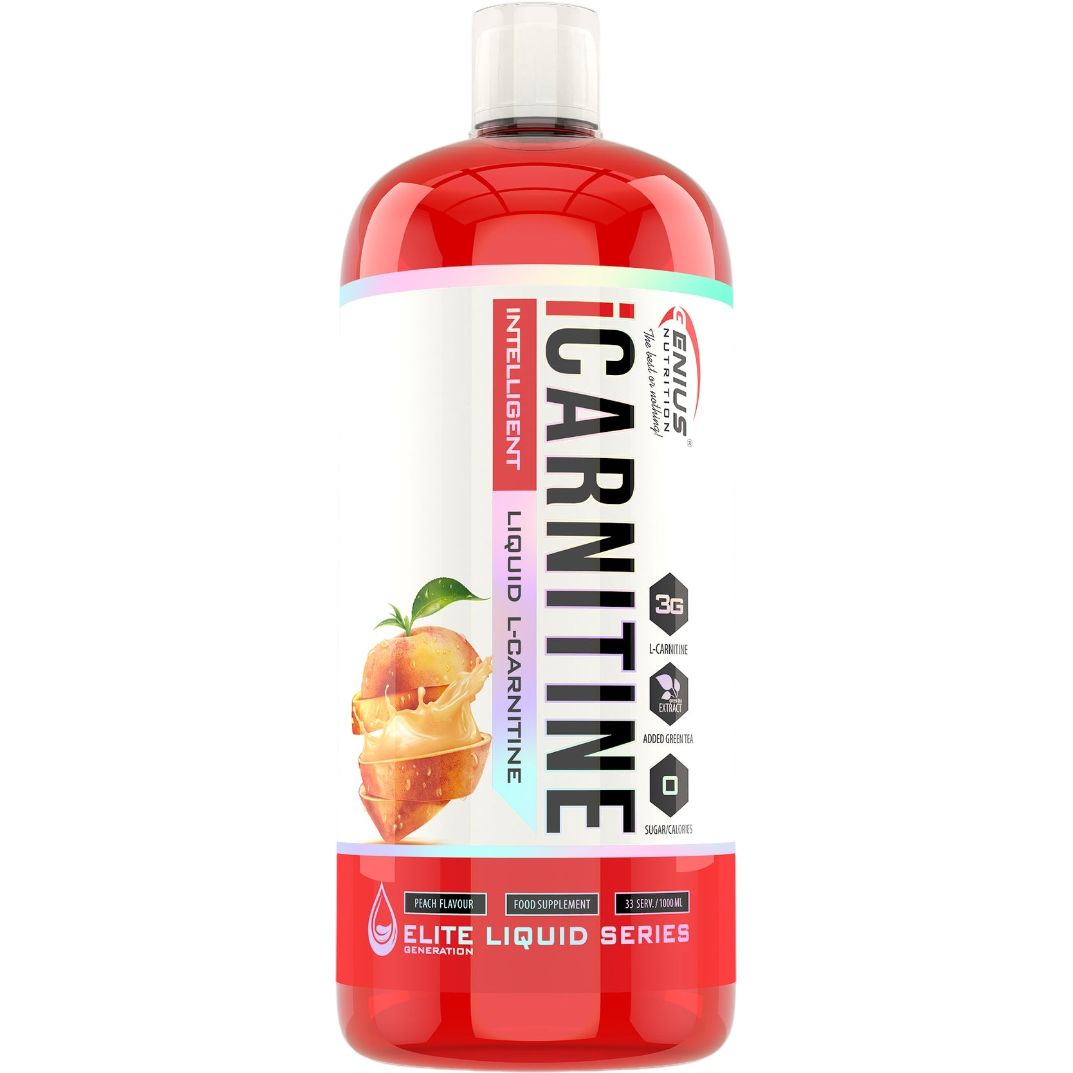 Карнітин Genius Nutrition iCarnitine Liquid 100000 Персик 1000 мл - фото 1