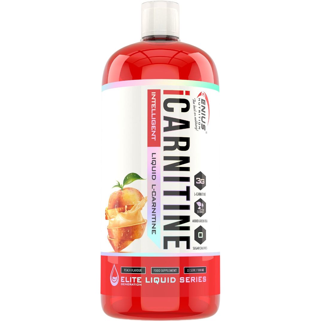 Карнитин Genius Nutrition iCarnitine Liquid 100000 Персик 1000 мл - фото 1