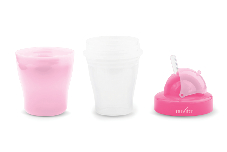 Чашка-непроливайка Nuvita з трубочкою, 200 мл, рожевий (NV1436Pink) - фото 2