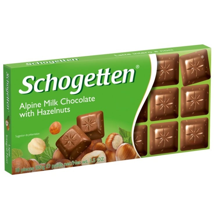 Шоколад молочний Schogetten з фундуком, 100 г (662515) - фото 1