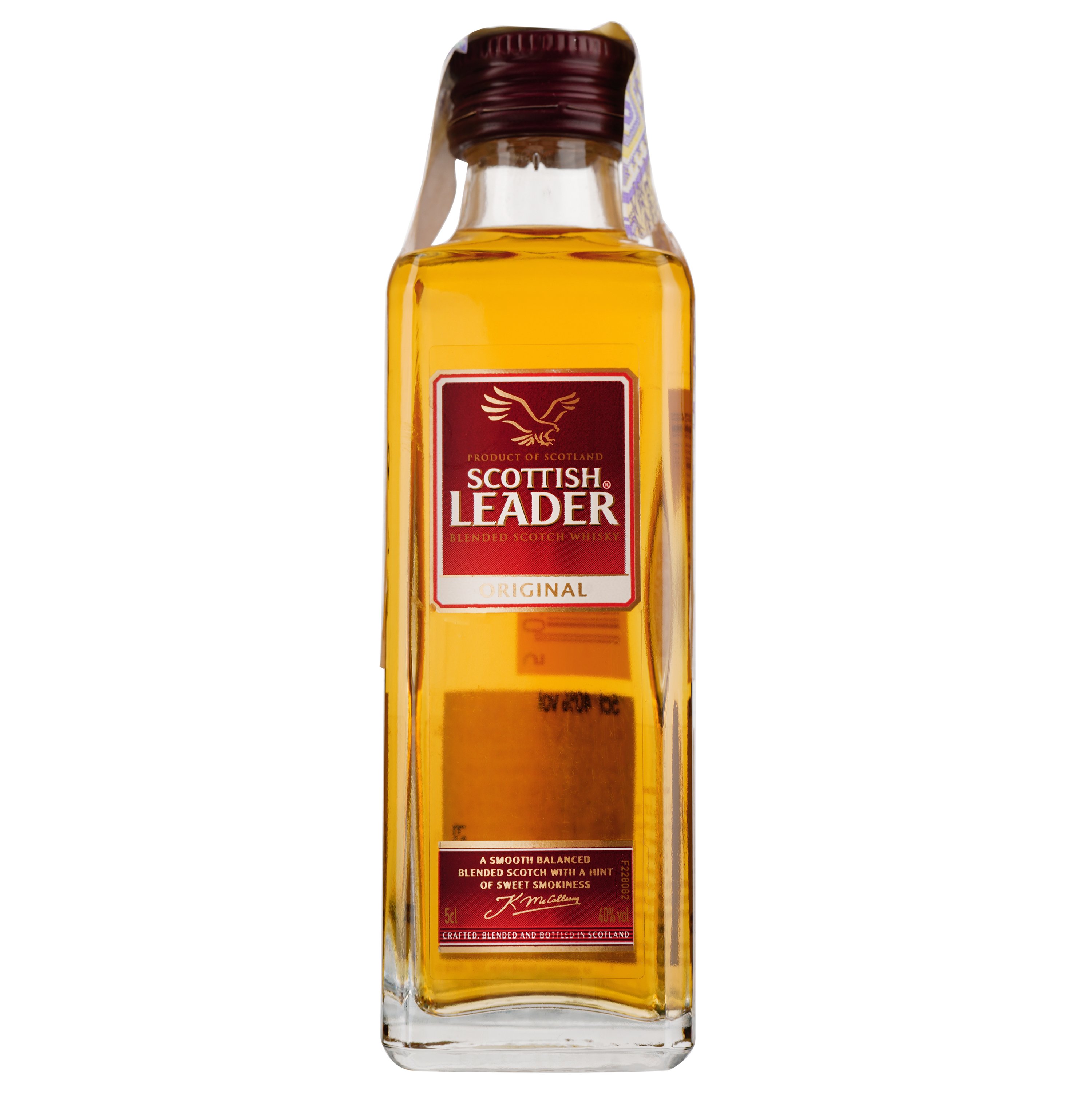 Виски Scottish Leader Original, 40%, 0,05 л - фото 1