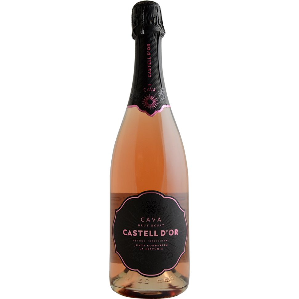 Вино игристое Castell d’Or Cava Brut Rose розовое брют 0.75 л - фото 1