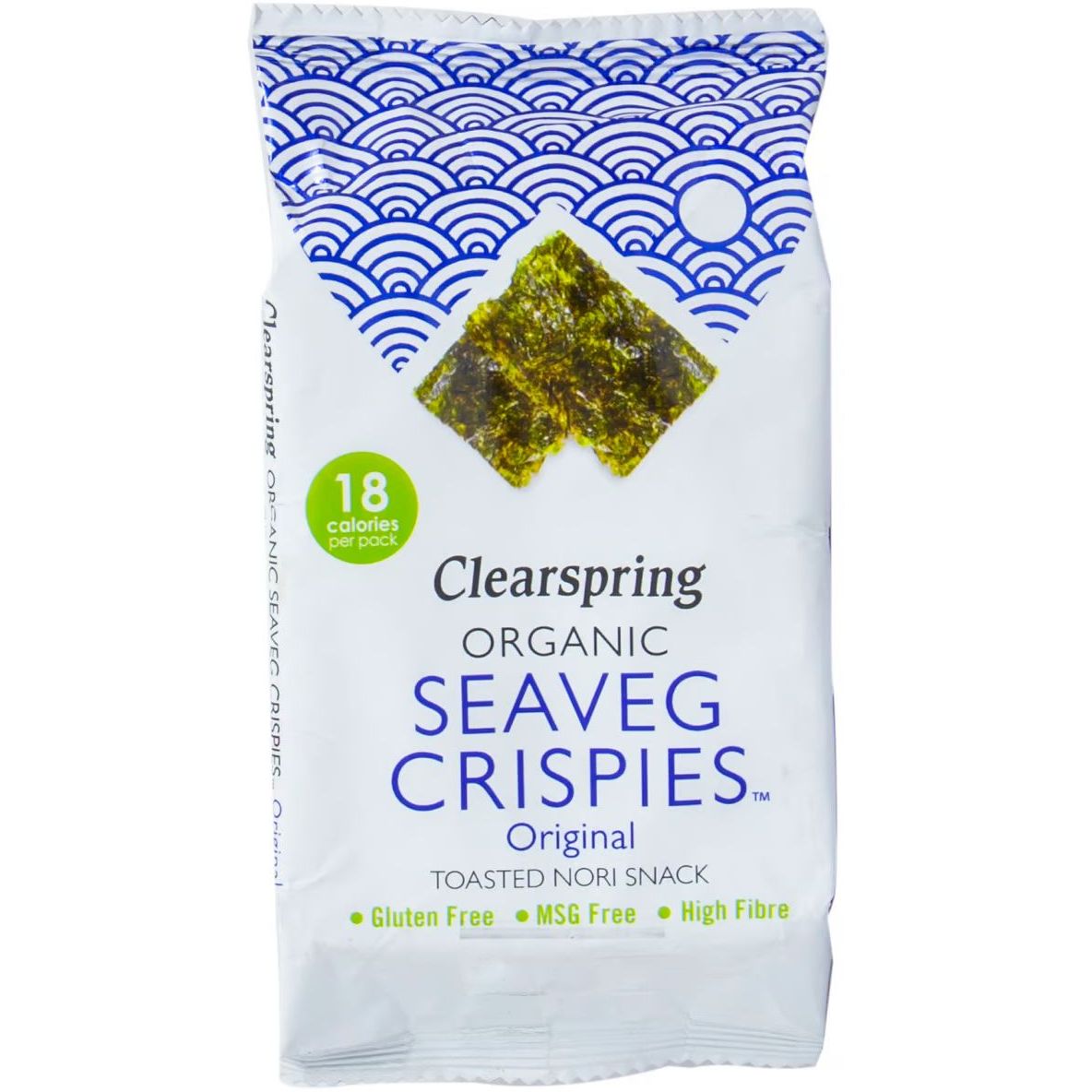 Чипсы Clearspring из морских водорослей с солью 4 г - фото 1
