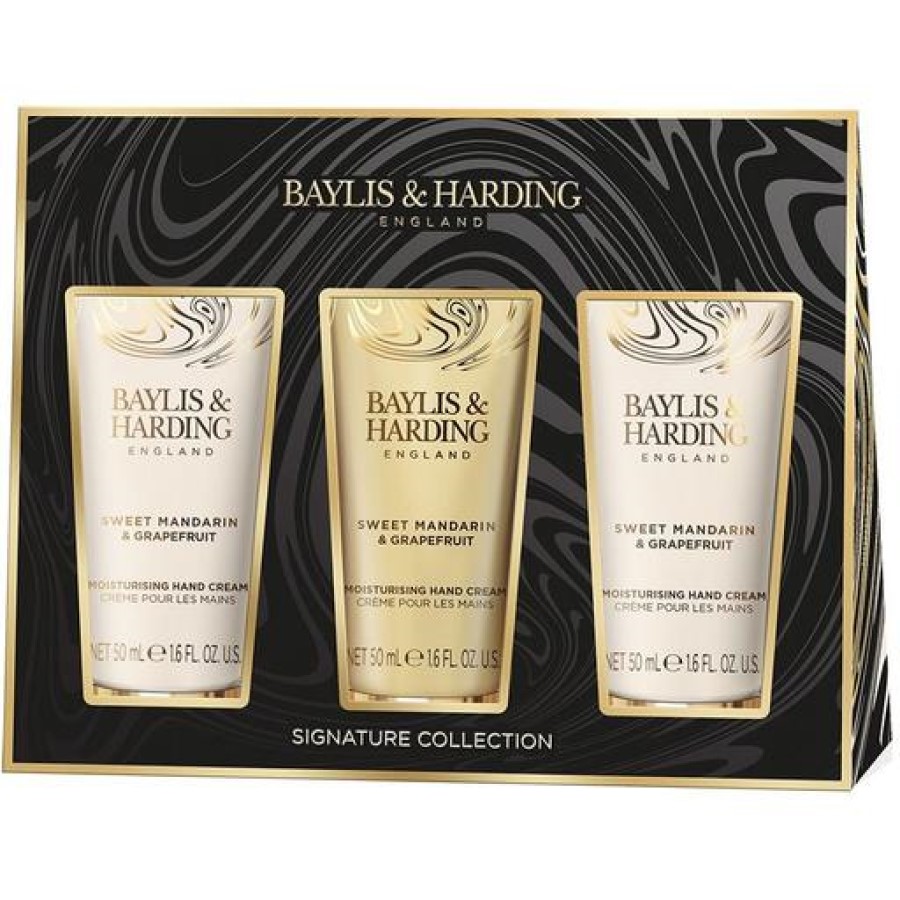 Подарунковий набір Baylis & Harding Тріо: Крем для рук Sweet Mandarin & Grapefruit, 3 шт. х 50 мл - фото 1