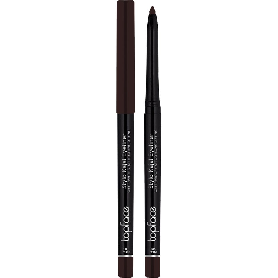 Карандаш-кайал для глаз TopFace Stylo Kajal Eyeliner PT617 оттенок 003 Brown 0.32 г - фото 1