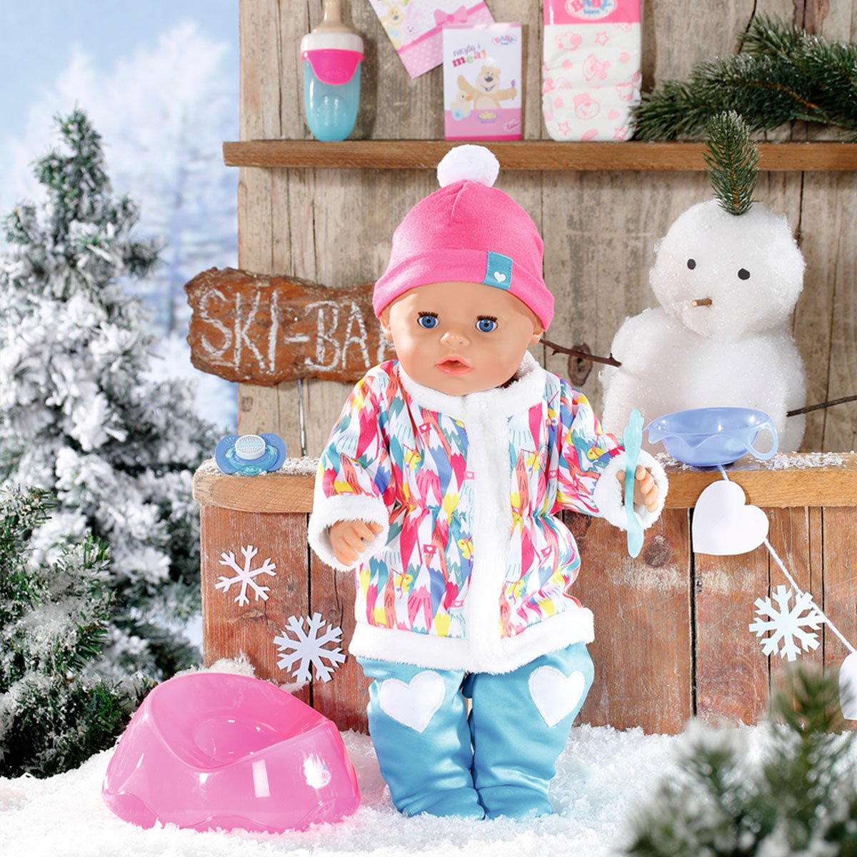Кукла Baby Born Нежные объятия Зимняя малышка, с аксессуарами, 43 см (831281) - фото 3