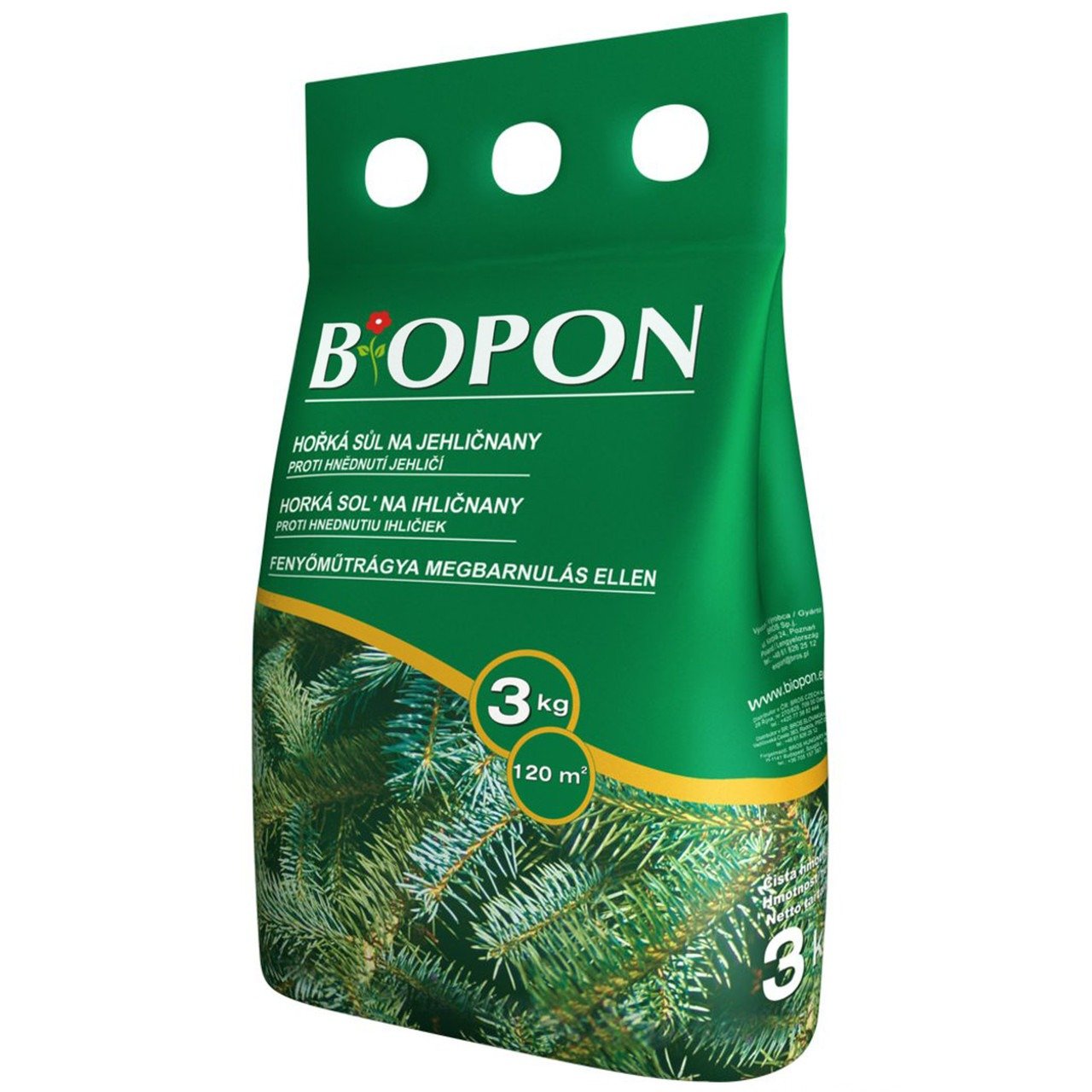 Добриво Biopon Для хвойних рослин проти пожовтіння 3 кг - фото 1