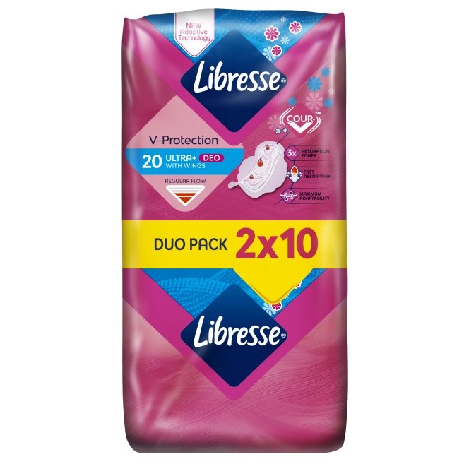 Прокладки гігієнічні Libresse Ultra Normal Soft Deo, 20 шт. - фото 1