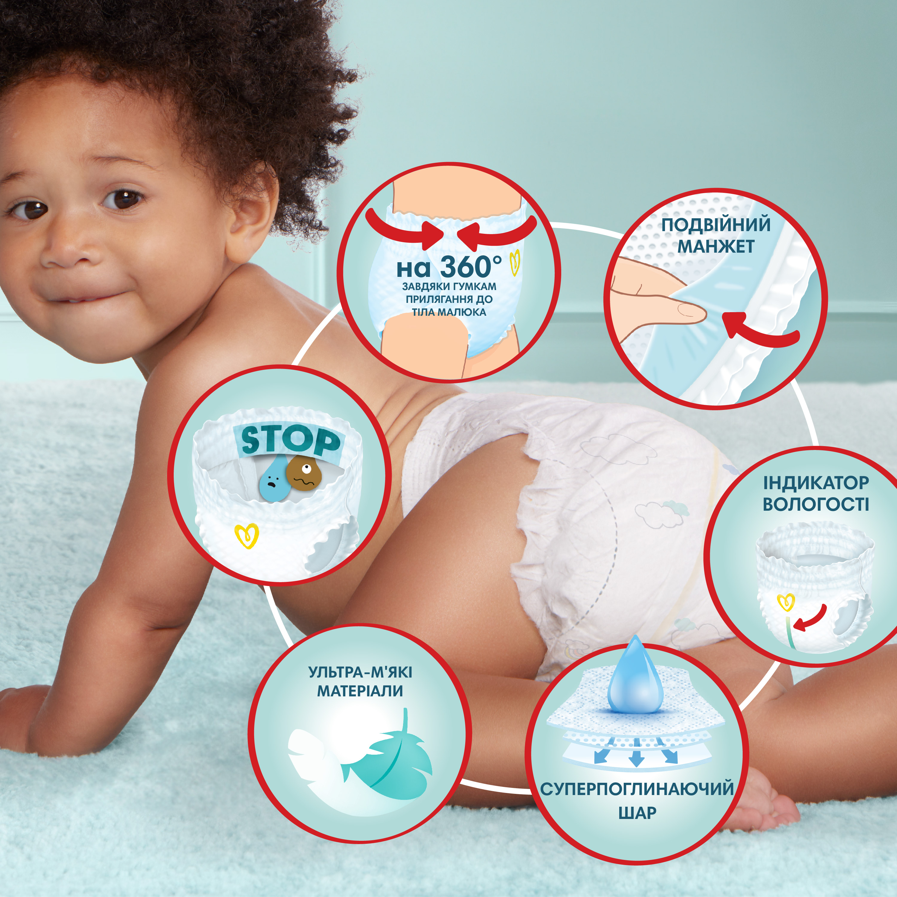 Підгузки-трусики Pampers Premium Care Pants 4 (9-15 кг), 38 шт. - фото 5